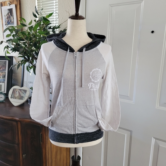 VS Pink Lightweight Zipper Hoodie - Picture 3 of 5